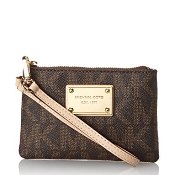 Michael Kors Handbags - Michael Kors Jet Set Small Signature Wristlet